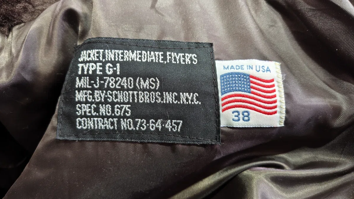 ショットのG-1フライトジャケット✈️をレスキューした?MADE IN USA 