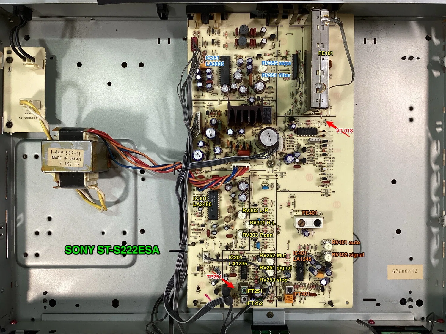 SONY ST-S222ESA 修理調整記録｜BLUESS Laboratory