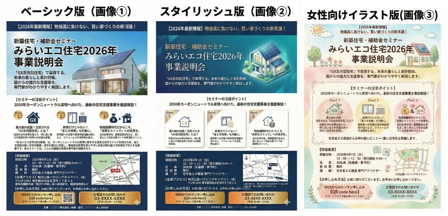 住宅営業の私が、AI（Gemini）でイベントチラシを5分で作った方法