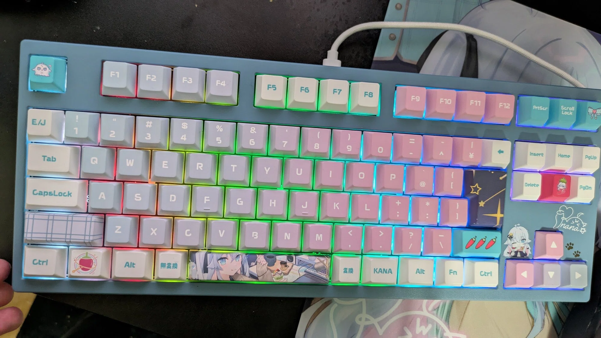2/8 カグラナナ×AMICISゲーミングキーボードのレビュー!|宮梶霧 2/8 カグラナナ×AMICISゲーミングキーボードのレビュー!|宮梶霧