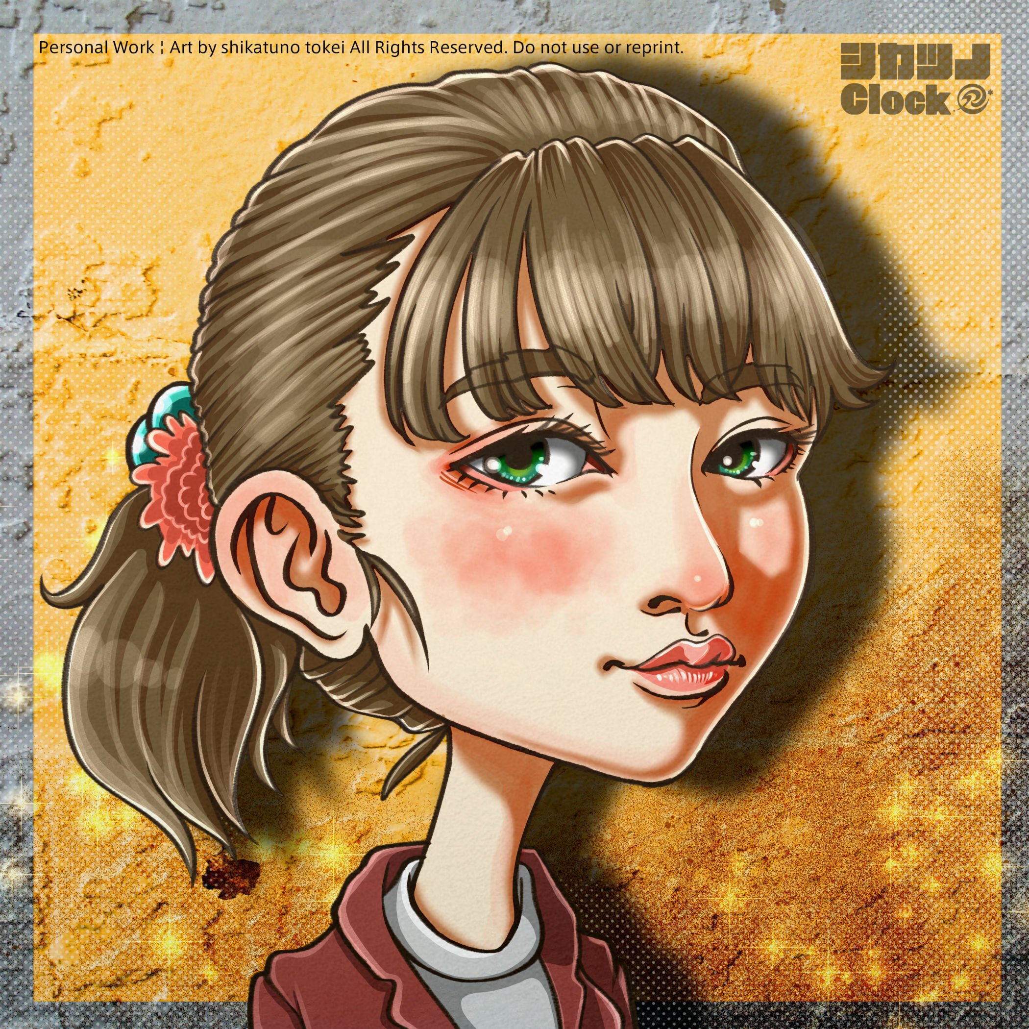 今日のイラスト【似顔絵風】 2026/2/8｜鹿角時計