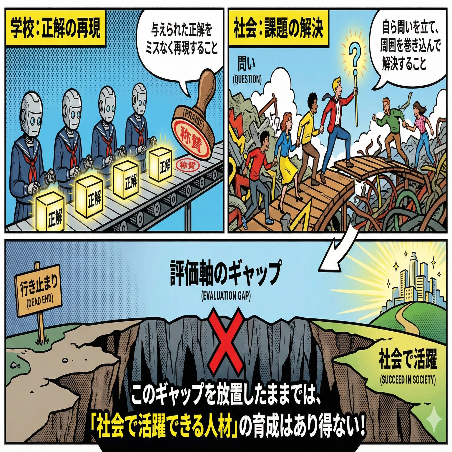 社会から逆算した教育」を当たり前にするために。偏差値偏重の教育