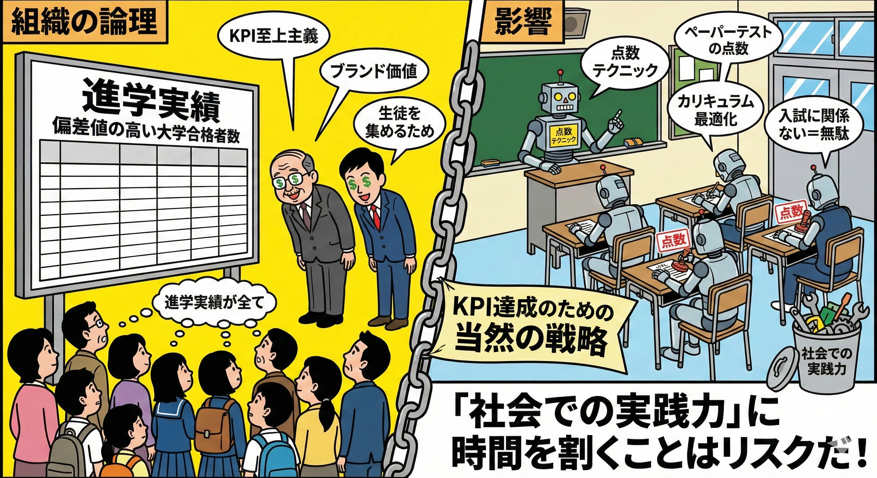 社会から逆算した教育」を当たり前にするために。偏差値偏重の教育