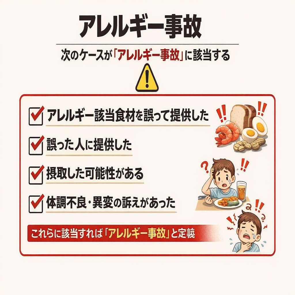 レストランにおけるアレルギー対応および接客:事故防止マニュアル(画像