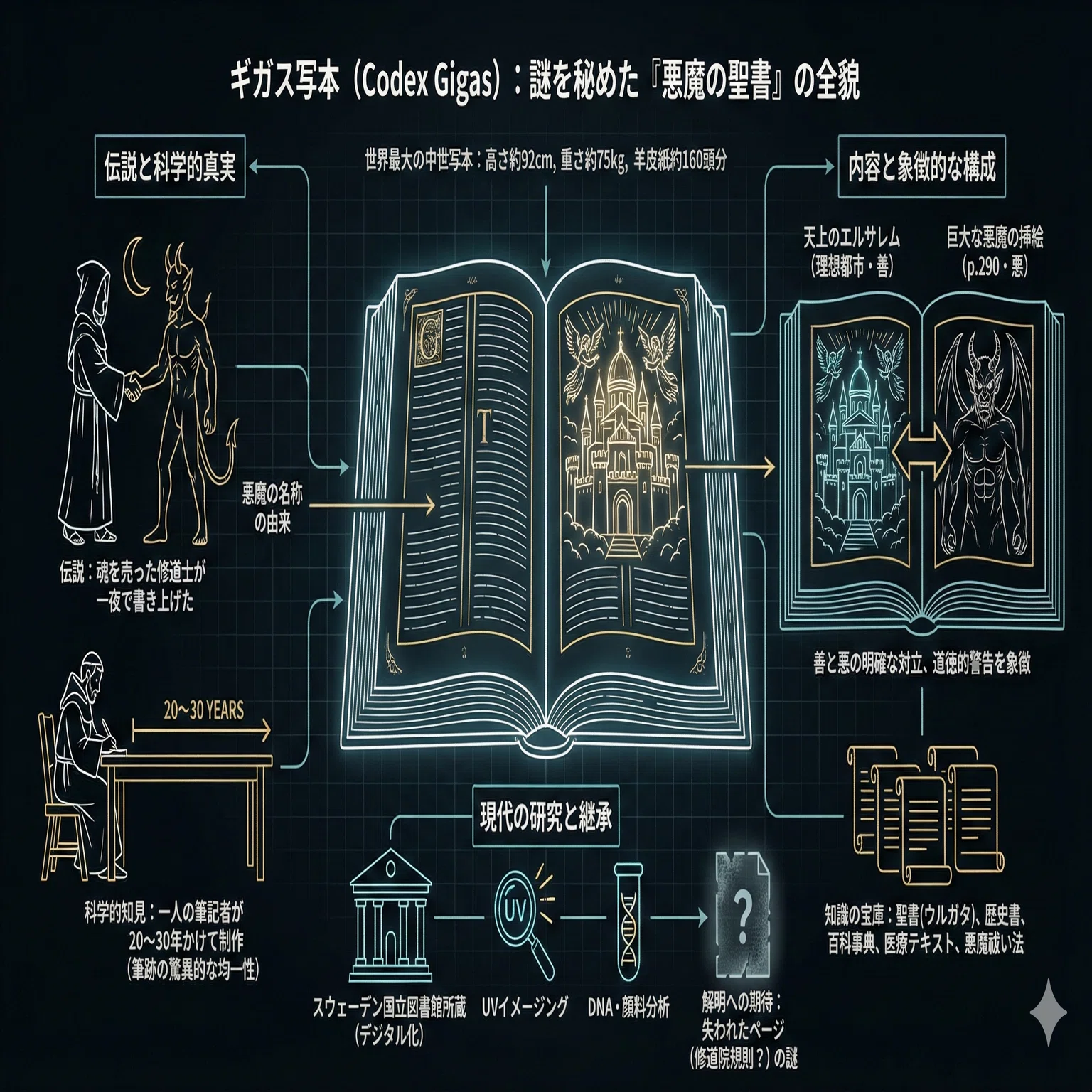 o19 ギガス写本：謎を秘めた「悪魔の聖書」の最新研究｜伊瀬海堂