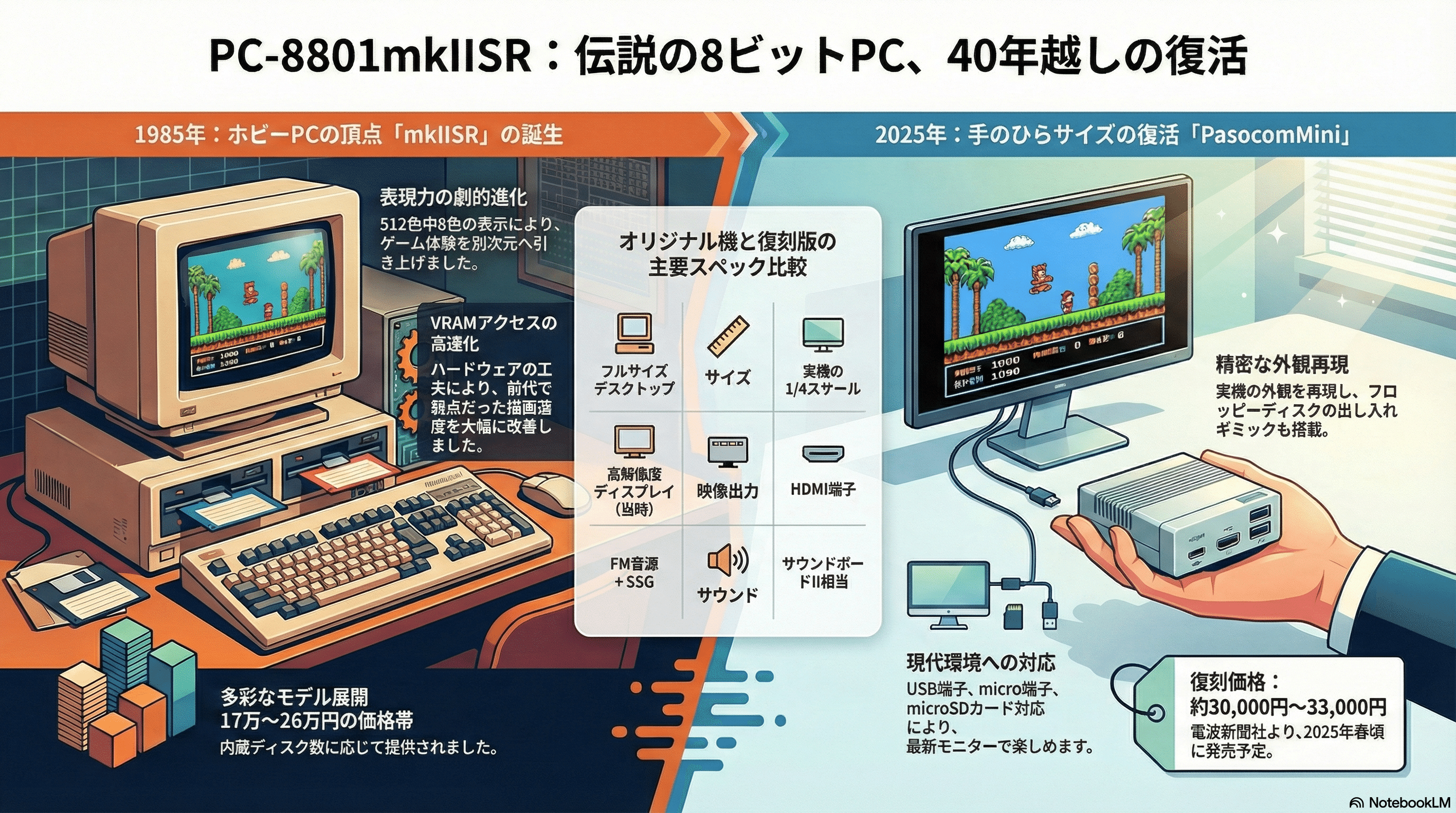 PC-8801mkIISR - 復刻されるレトロPC｜kzn