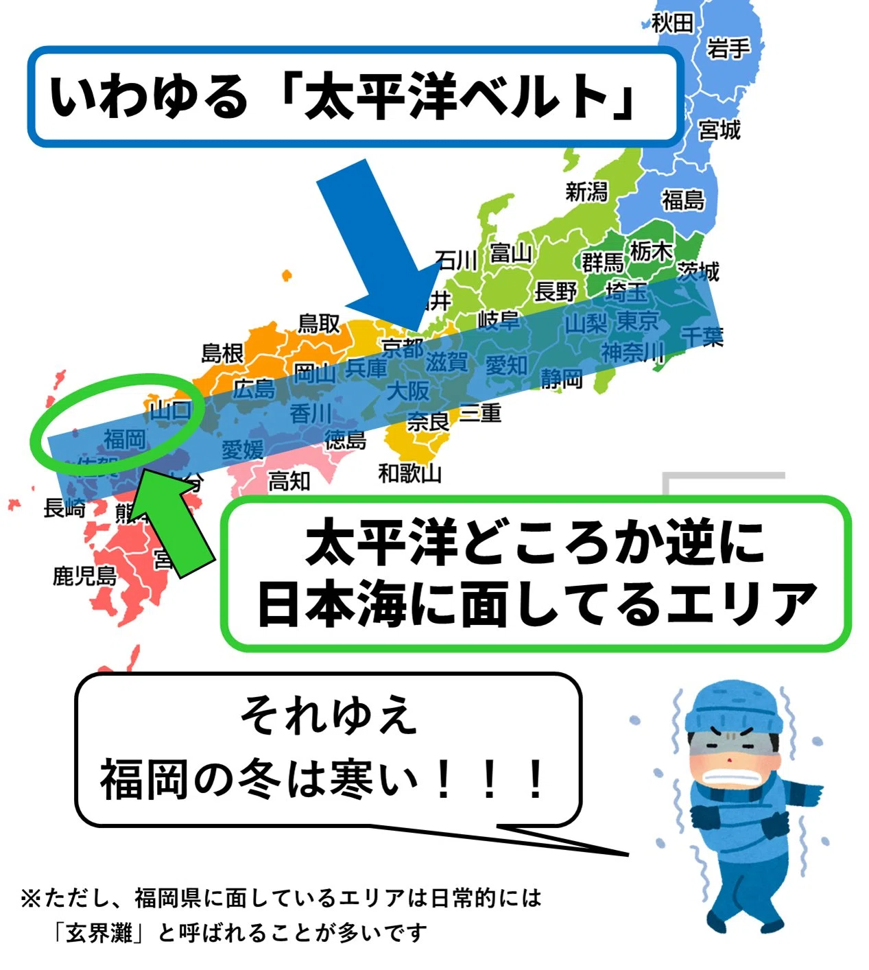 太平洋ベルト」の中に日本海があるという違和感――福岡はなぜ“太平洋側