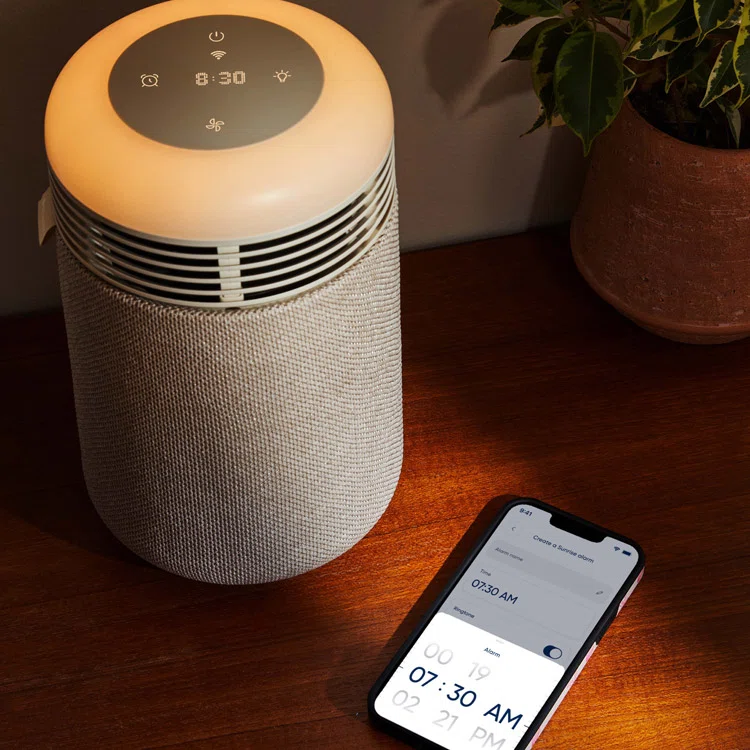 ブルーエア〉 Mini Restful Sunrise Clock SC9i — 光と空気で目覚める