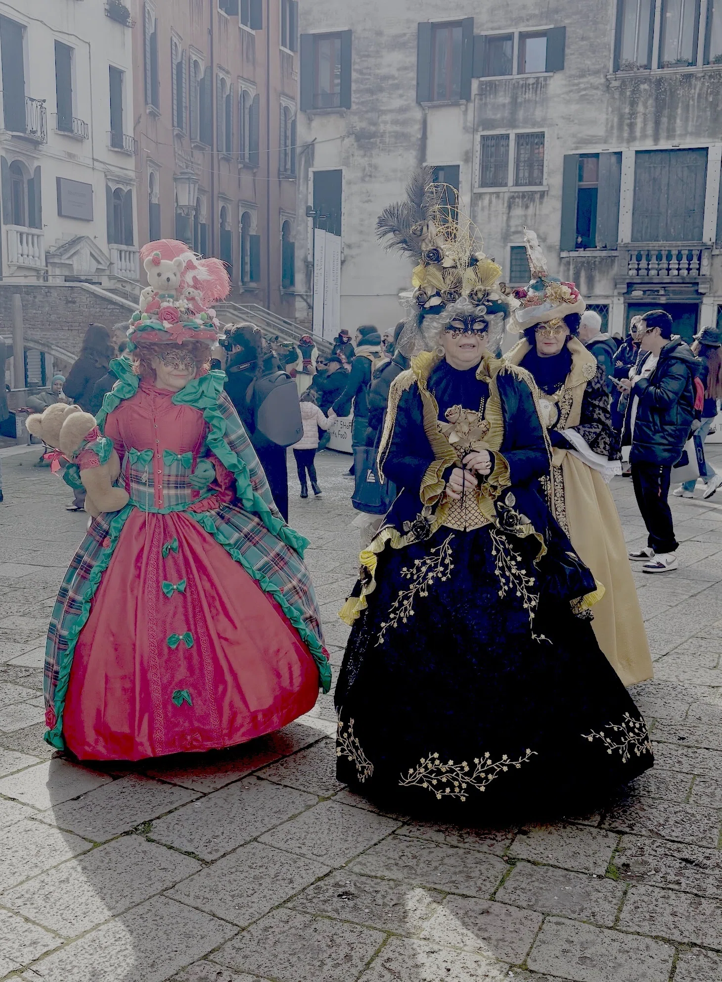 イタリア ヴェネツィア サンマルコ広場 カーニバル 謝肉祭 水彩画