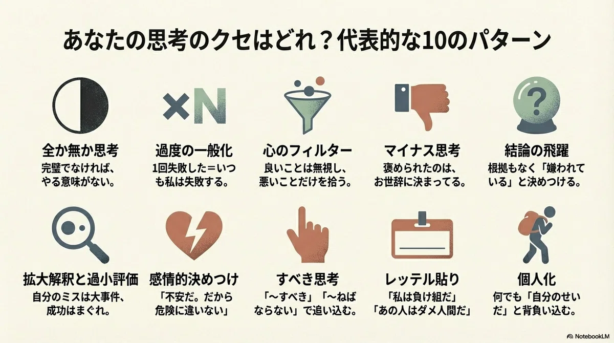 9.「考え方を検証する」―認知の偏りを修正する技法|おなか