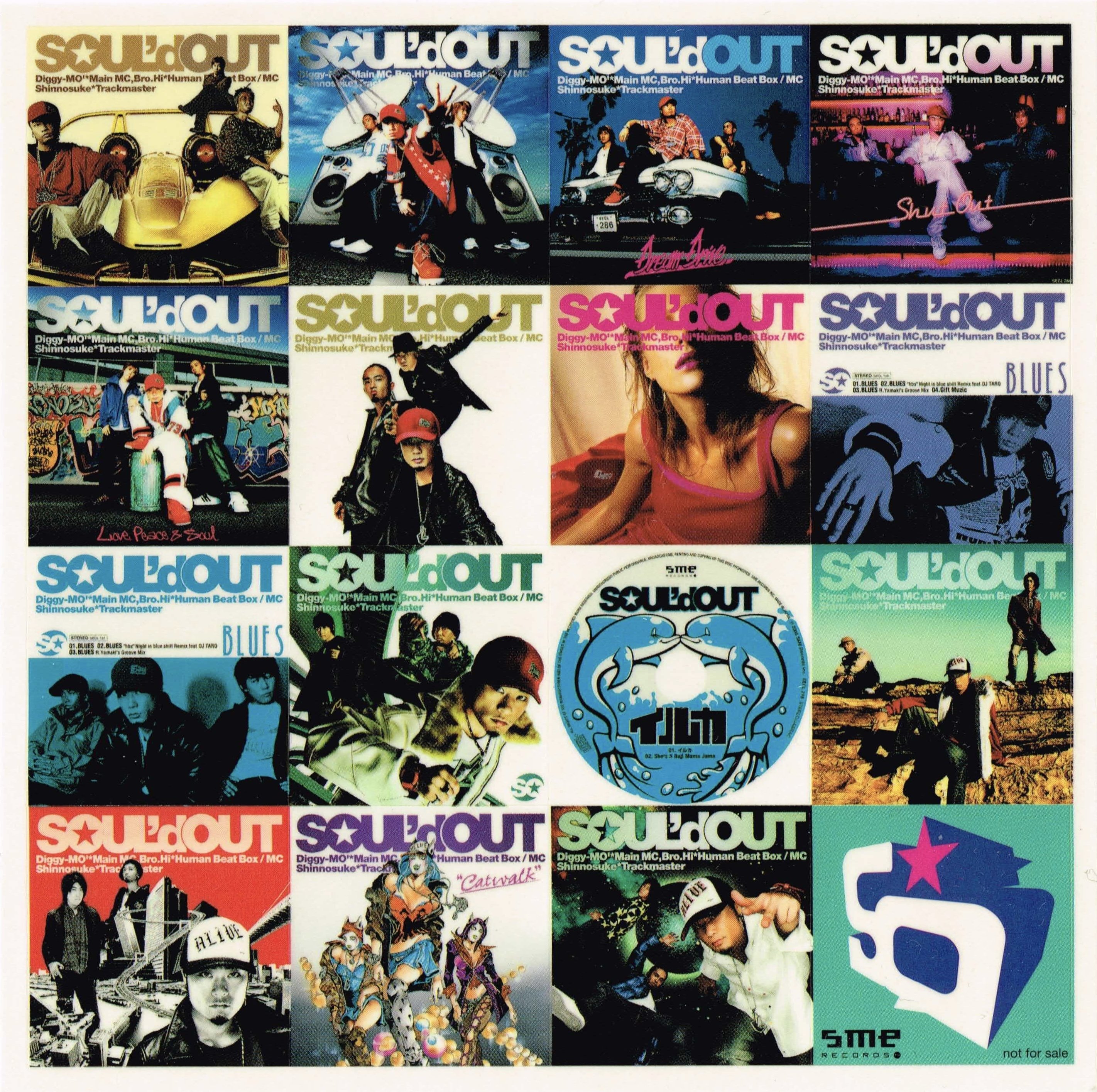 SOUL'd OUT 歴代ステッカー・シール｜こたりゅー