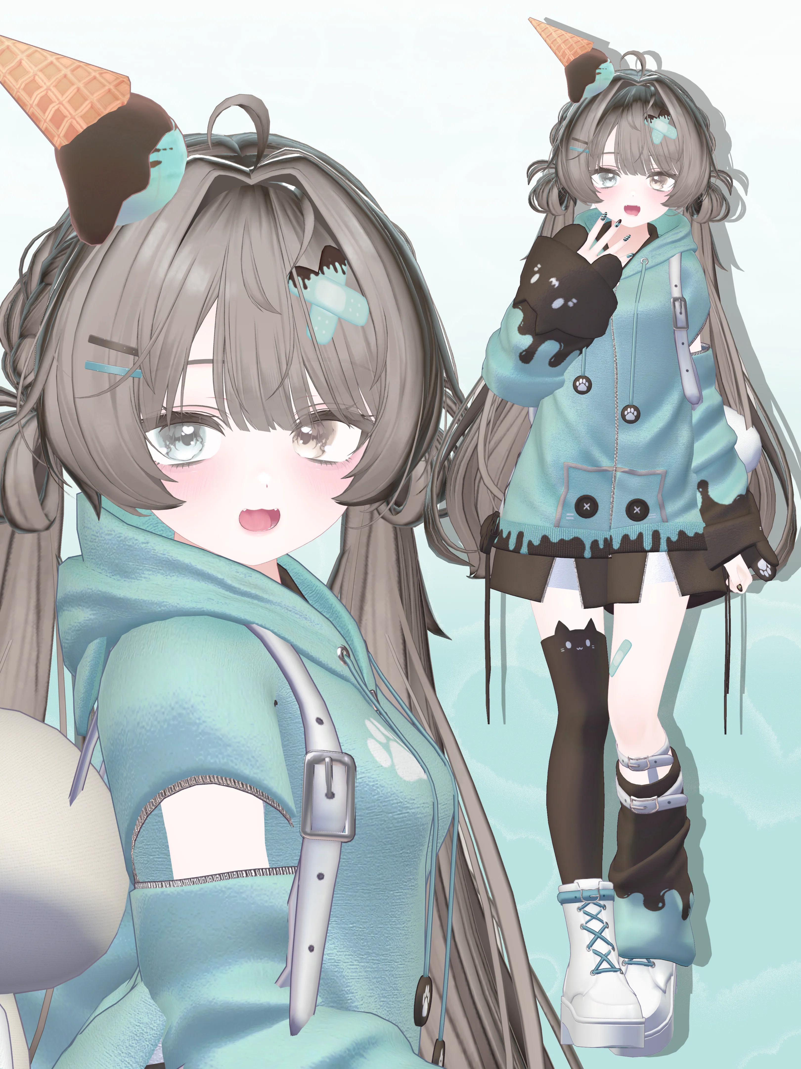 mizutamakirari 様♡アイシードールカスタム❤︎チョコミント❤︎ 1770656702-
