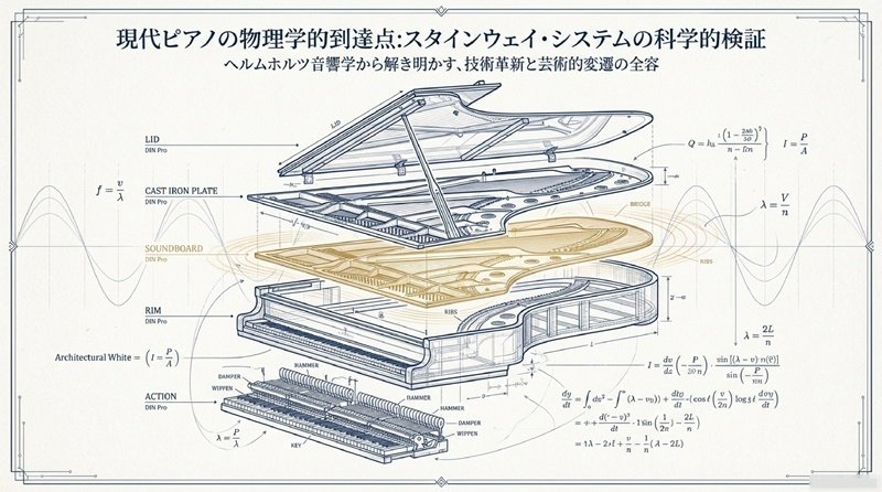Fachkunde Klavierbau ピアノの構造とその関連技術 一音の旅：ピアノの構造と響きの物理学 ～指先から空間へ、時間軸で