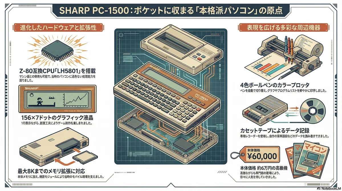 希少！PC-1500 ポケコン活用術 工学社 マニア必見 PC-1500 - ポケットに入るパソコンを目指した｜kzn