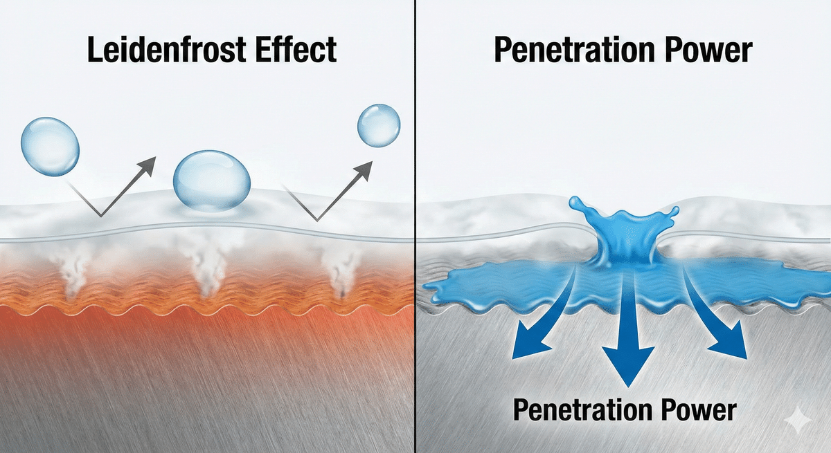 蒸気膜の破壊イメージ用