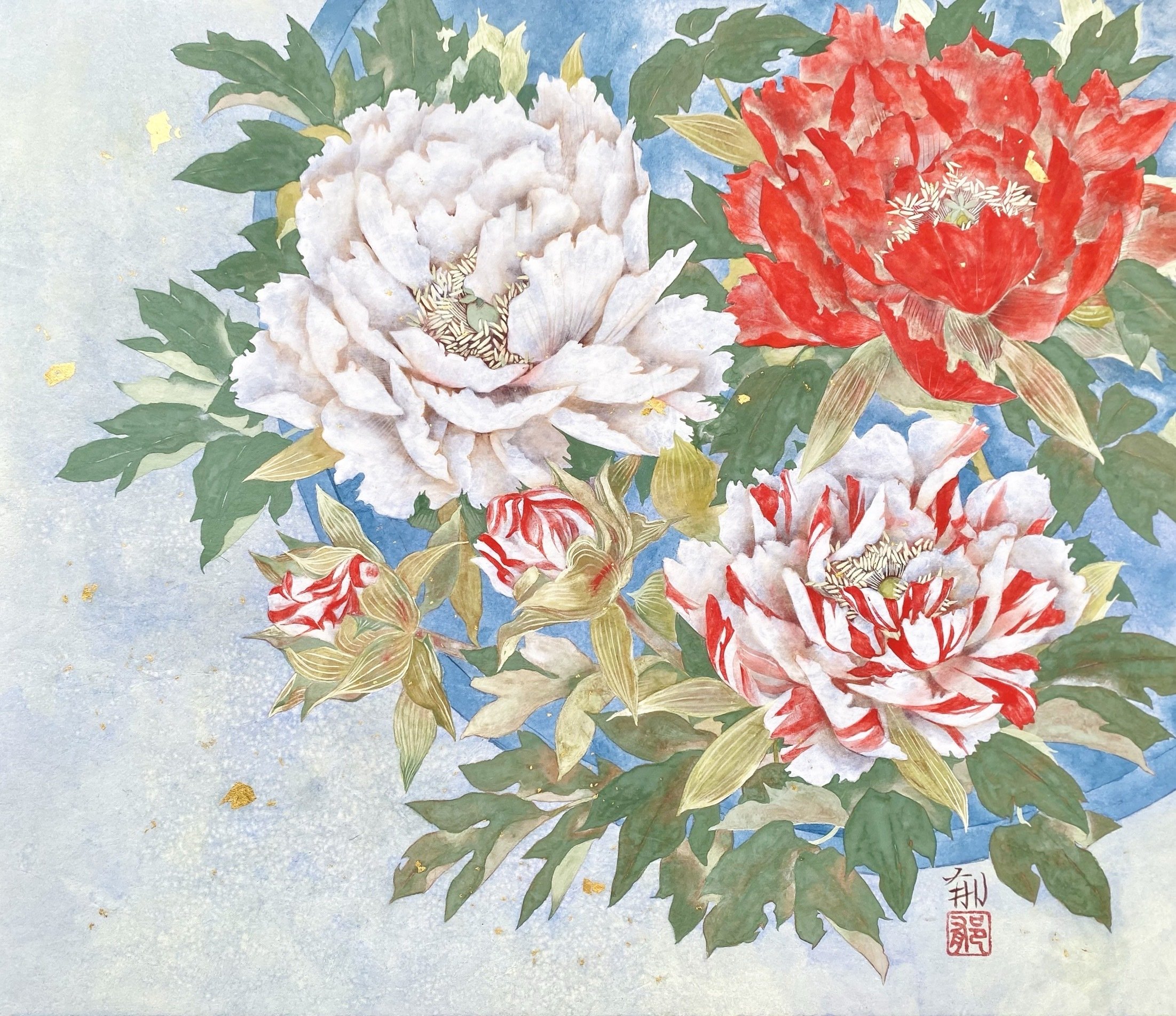 両手で描く日本画家、藤原郁子。｜ギャラリーワオ