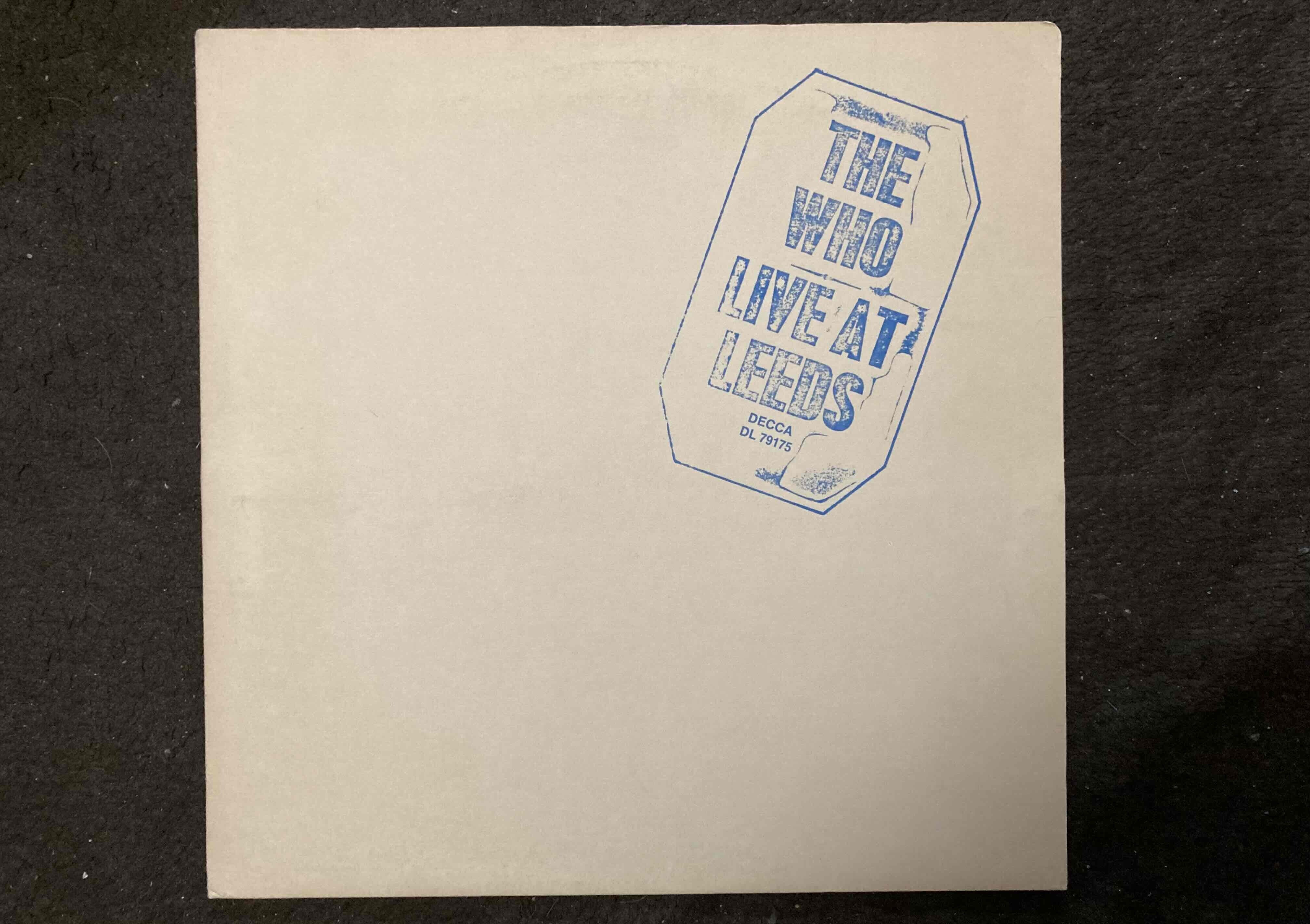 THE WHO LIVE AT LEEDS バンドスコア Live At Leeds - The Who