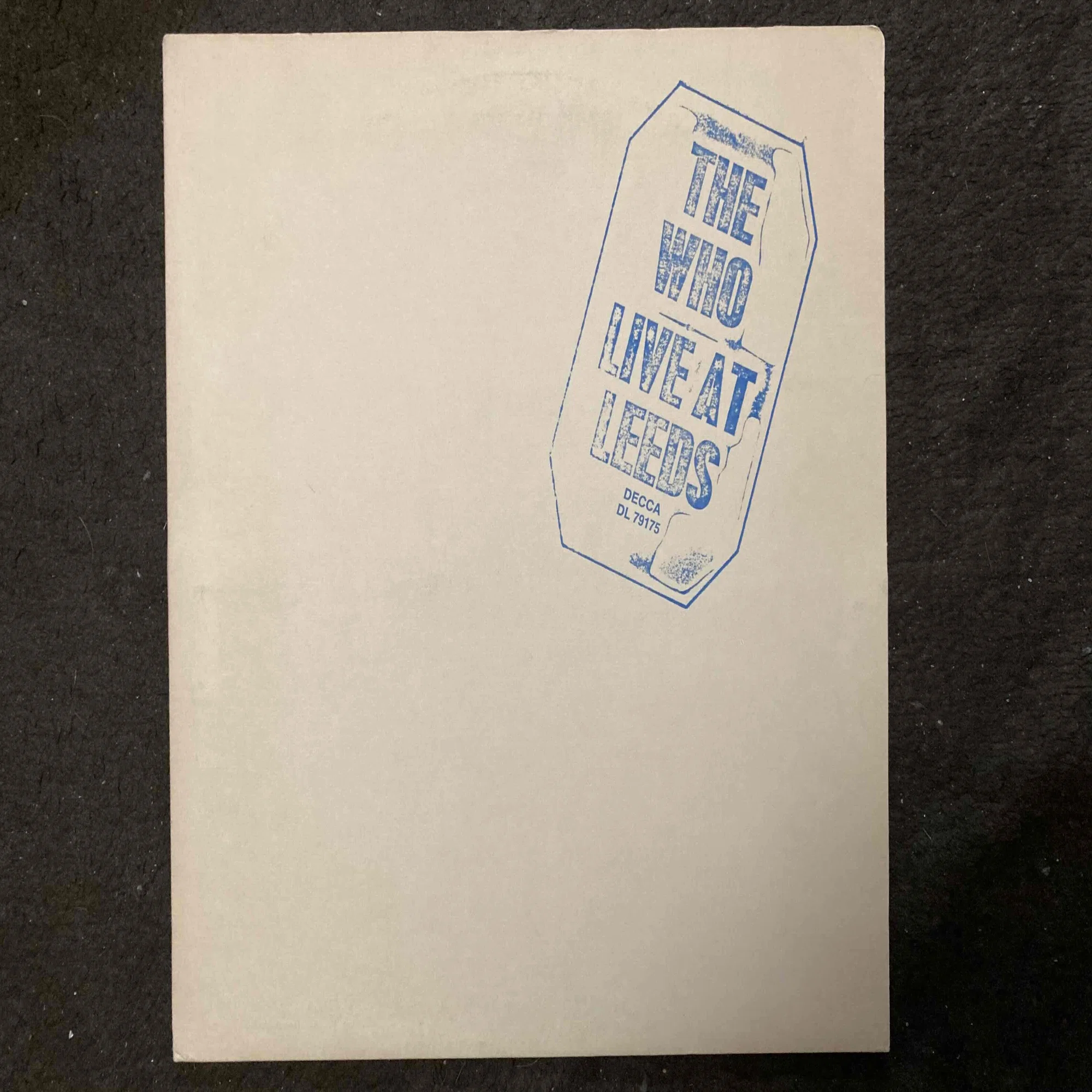 The Who [ Live at Leeds ] UK TRACK 2406-001 US Decca ｜naruru