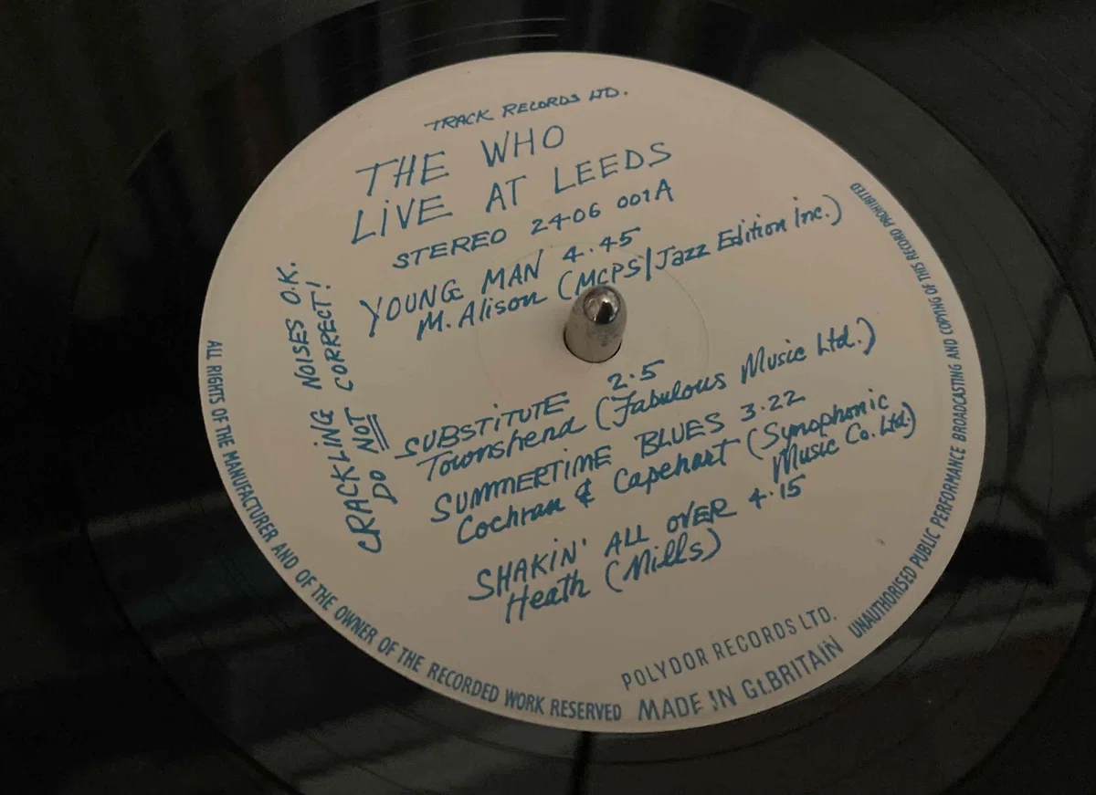 The Who [ Live at Leeds ] UK TRACK 2406-001 US Decca ｜naruru