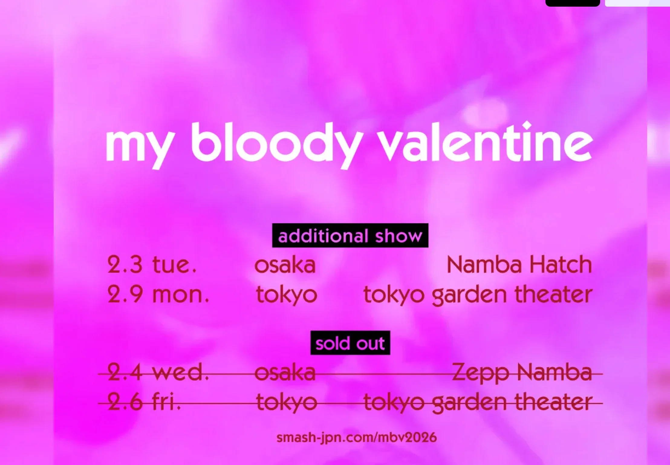 my bloody valentine過去の来日公演とセットリストまとめ｜kawanoisy