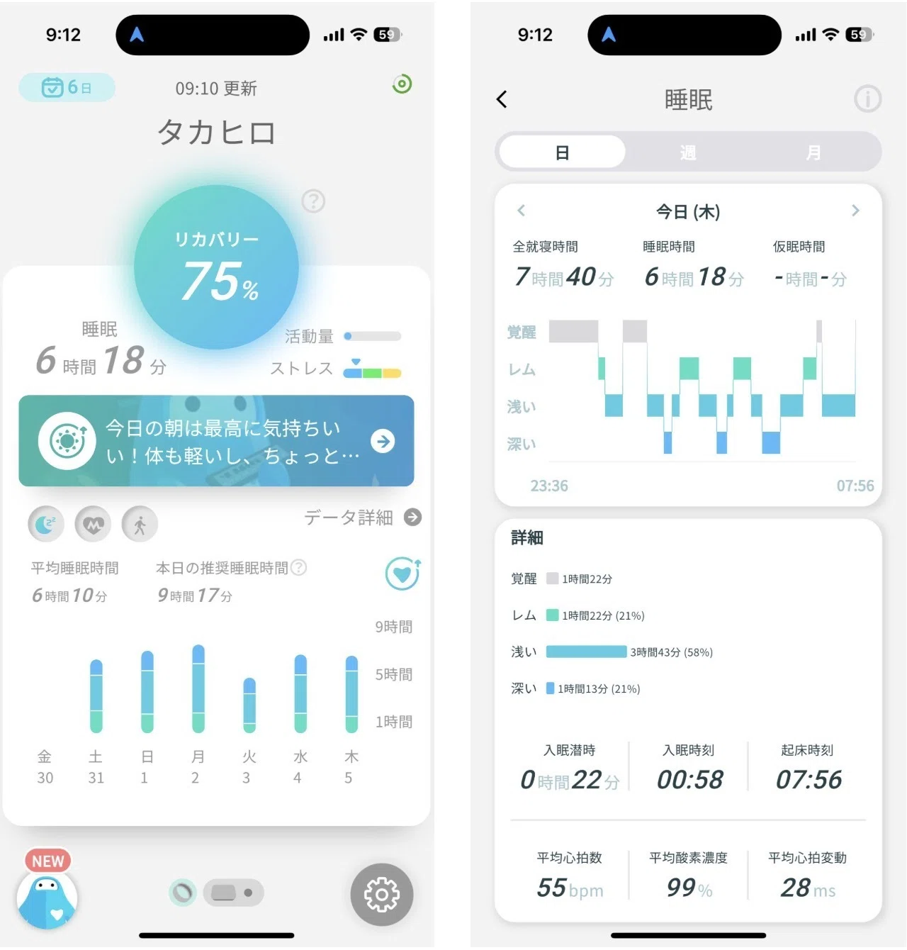 体重も睡眠も、ひとつのアプリで可視化。SmartBathMatとSmart Recovery