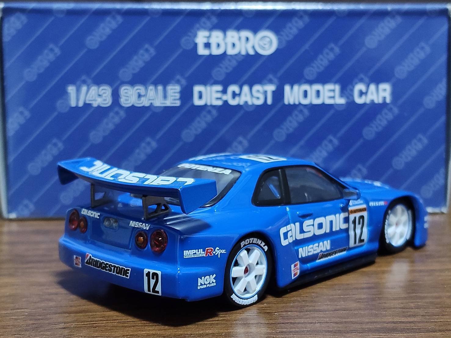 EBBRO 1/43 CALSONIC SKYLINE JGTC 1999｜岡田衛