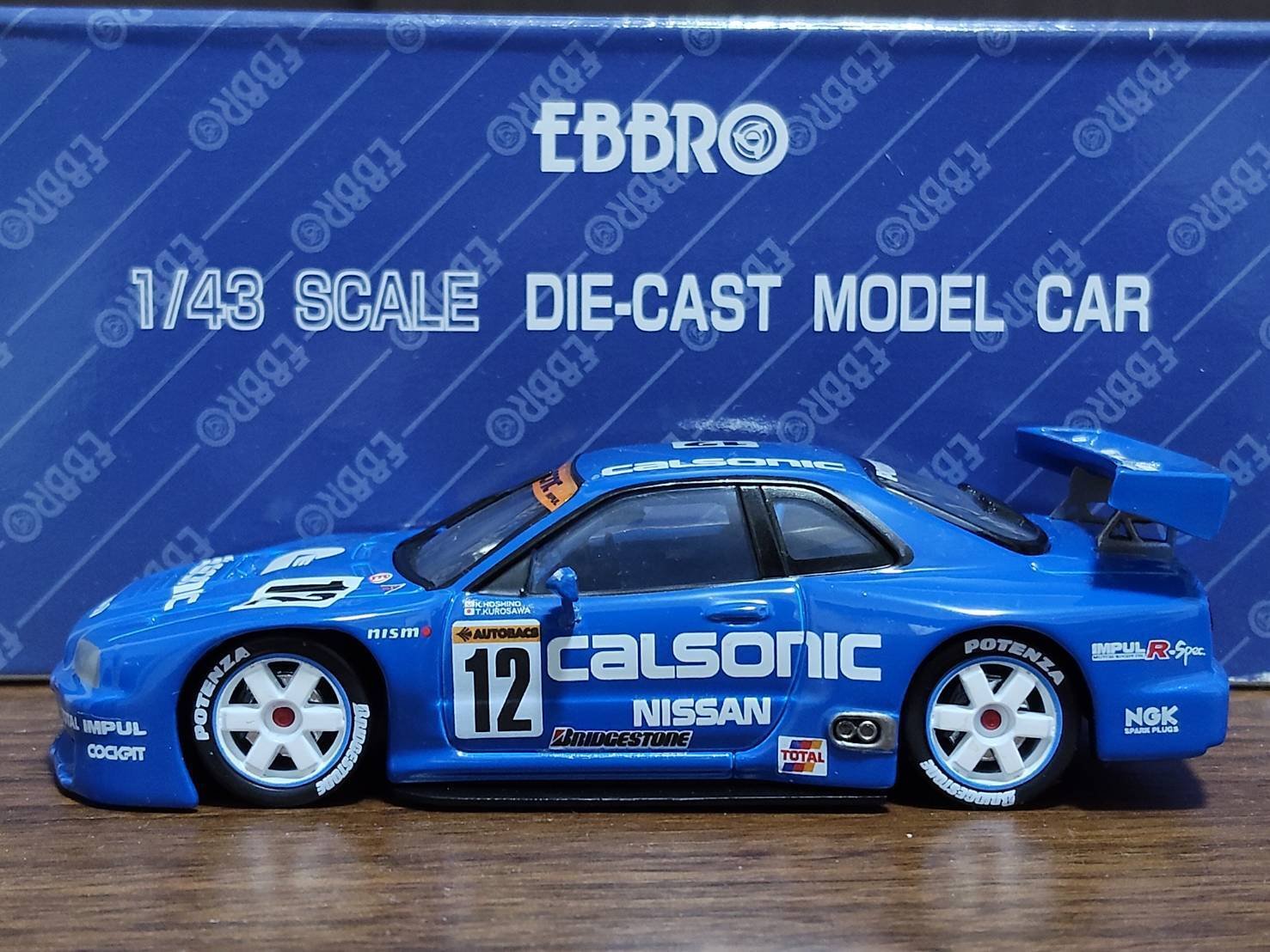 EBBRO 1/43 CALSONIC SKYLINE JGTC 1999｜岡田衛