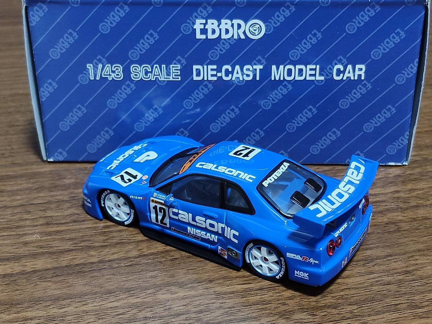 EBBRO 1/43 CALSONIC SKYLINE JGTC 1999｜岡田衛