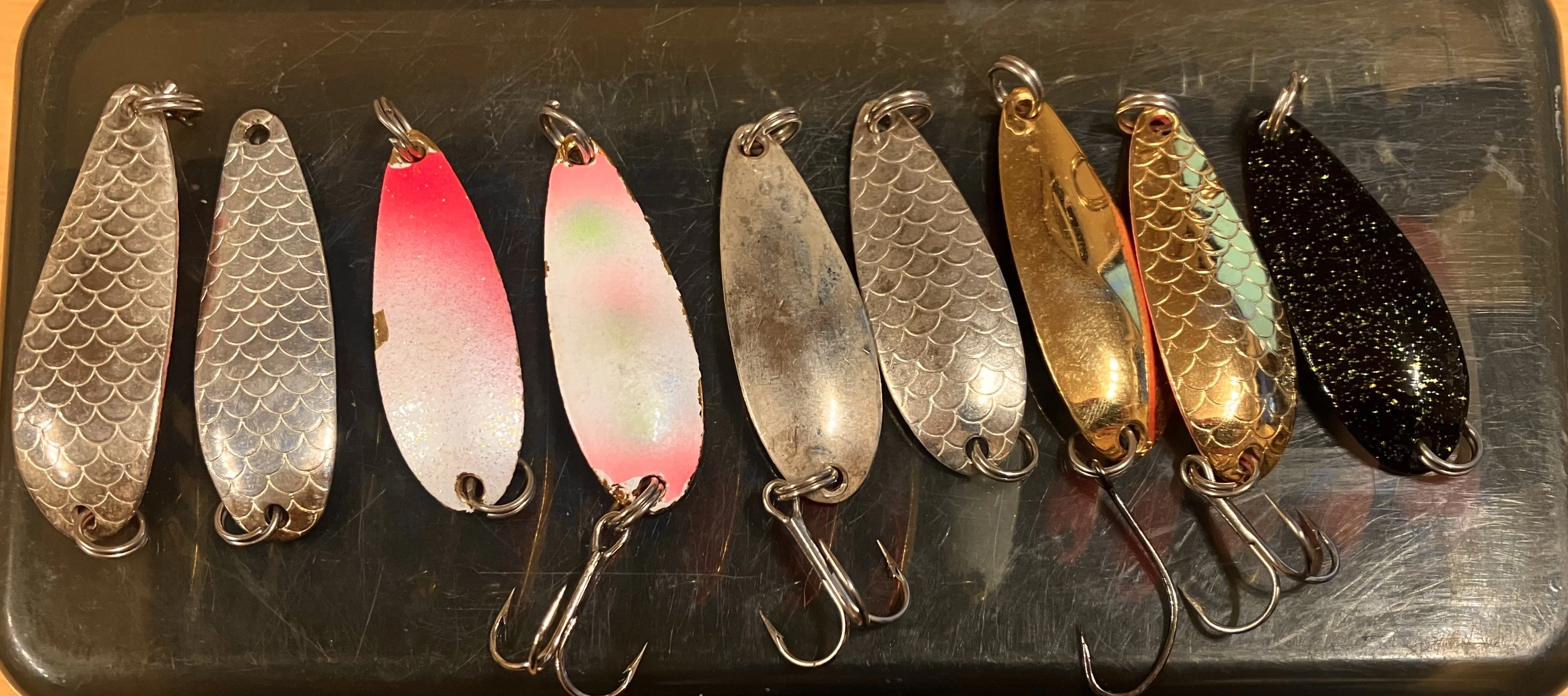 🎣オールドフィッシングタックル056 王道の金属片 ~ Chu-san's Spoon