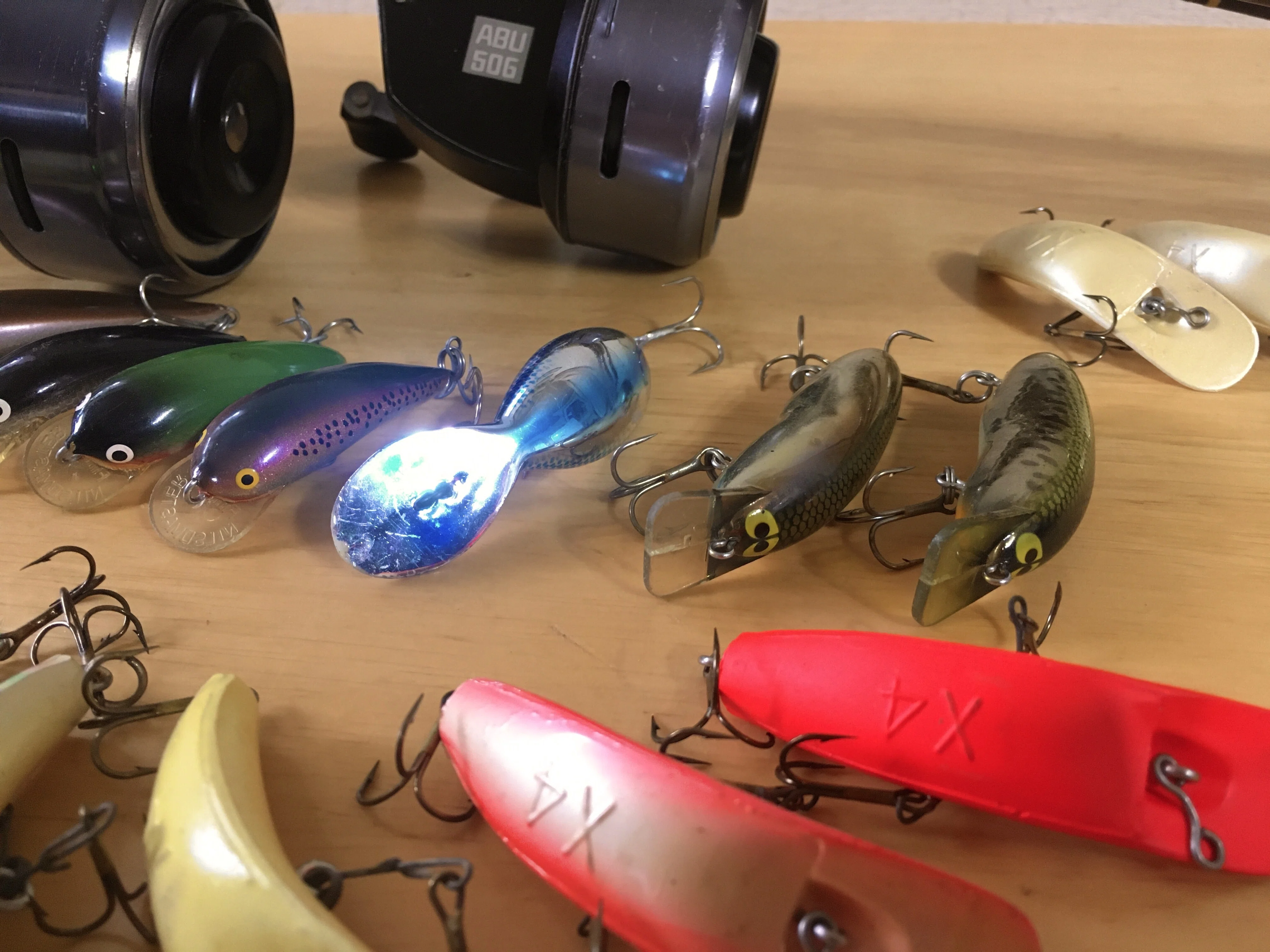 ABU・LUNKER他オールドルアーセット 🎣オールドフィッシングタックル057 湖水のアンダースピン ~ ABU 500