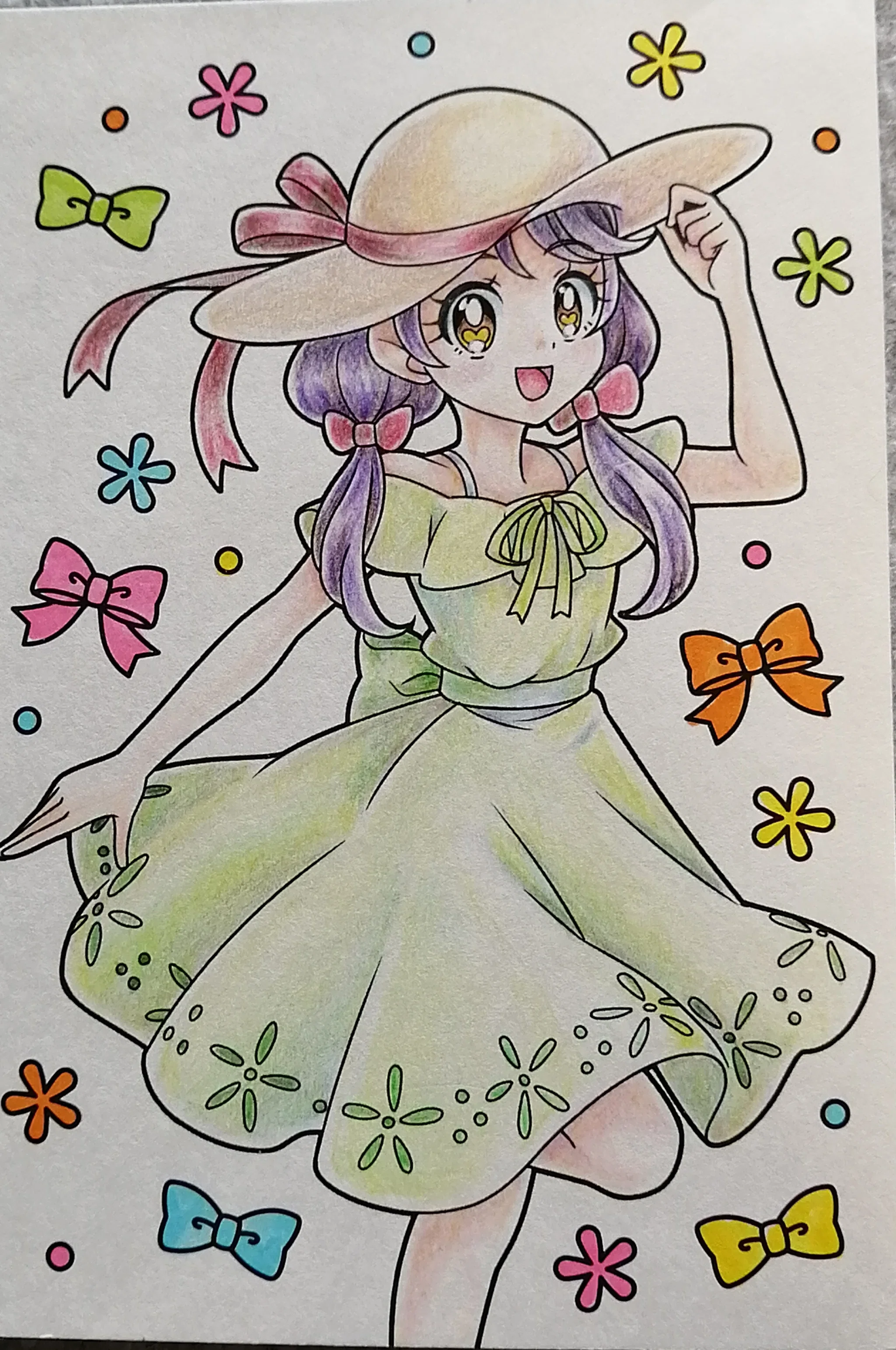 jkが頑張って塗った塗り絵 趣味の塗り絵を再開したら、早速ぬりえ本が増えました｜鈴音