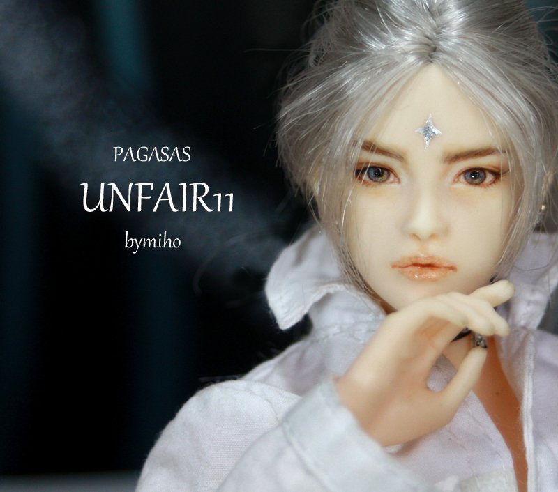 1/6カスタムドールヘッド☆UNFAIR11☆Pegasus☆ bymiho☆六分の一男子