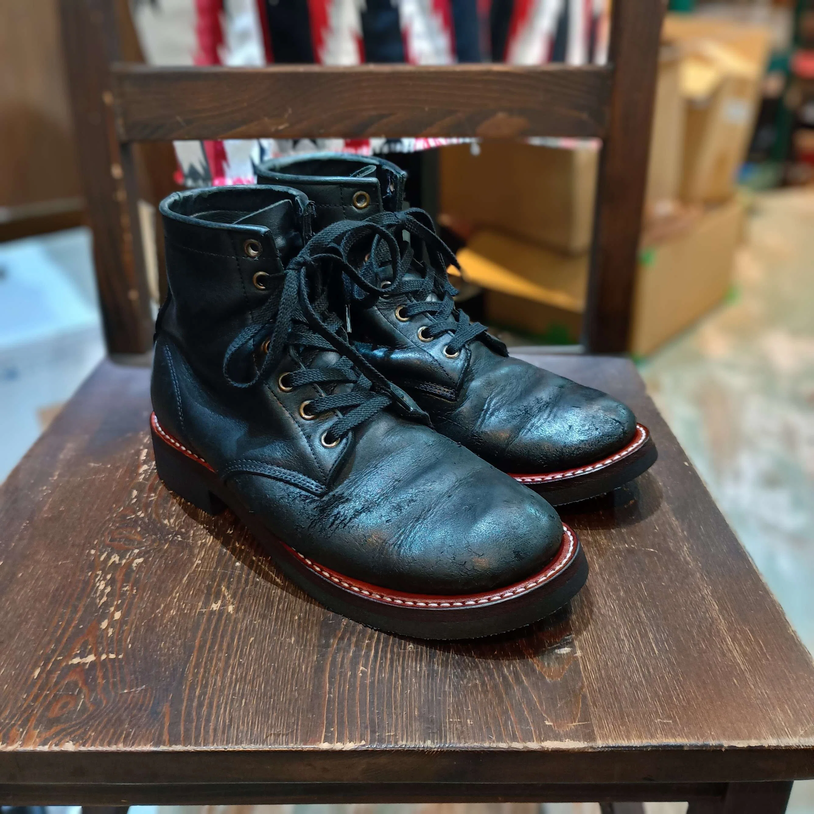 Resole/ソールカスタム】PISTOLERO/ピストレロ+vibram#700，Rewelt実施