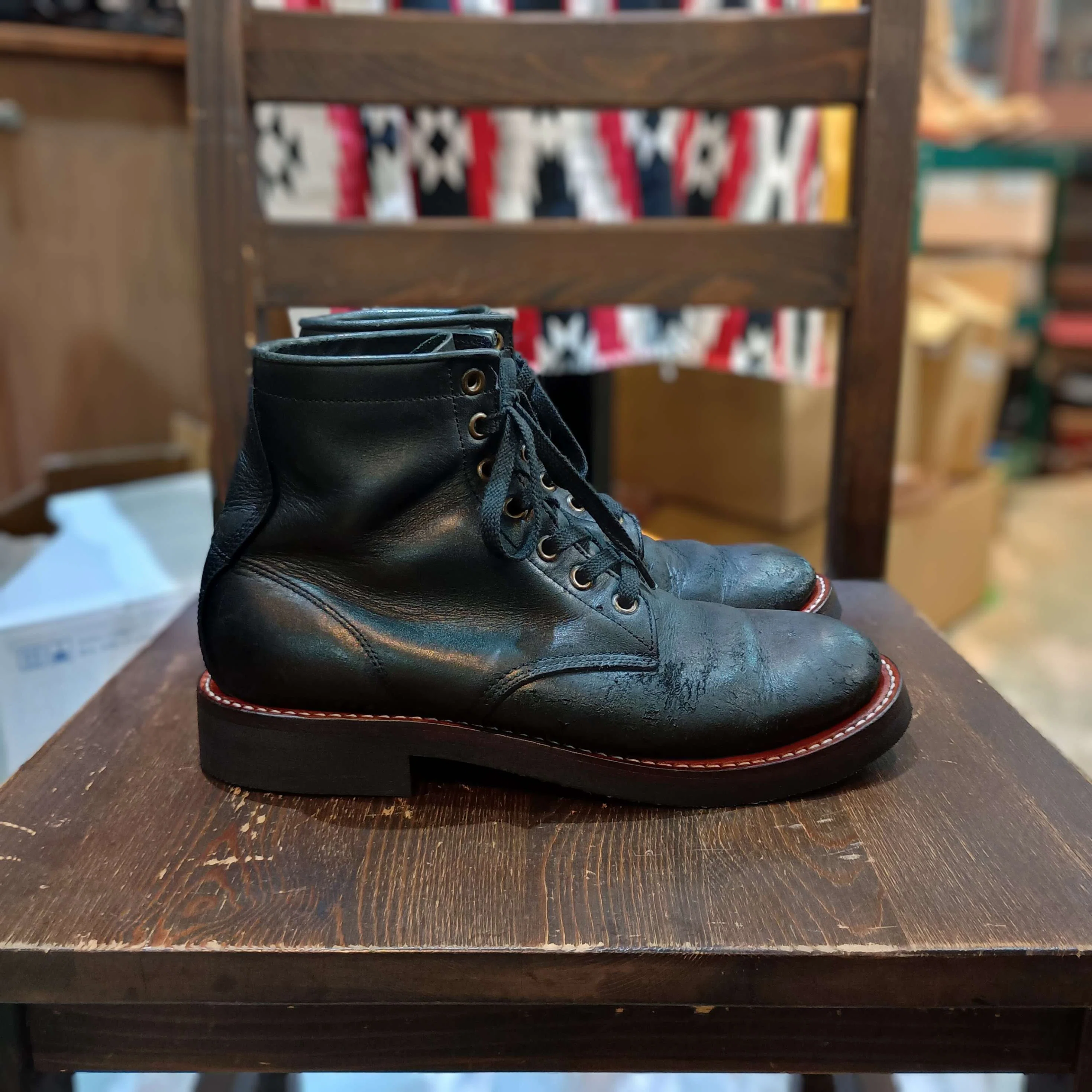 Resole/ソールカスタム】PISTOLERO/ピストレロ+vibram#700，Rewelt実施