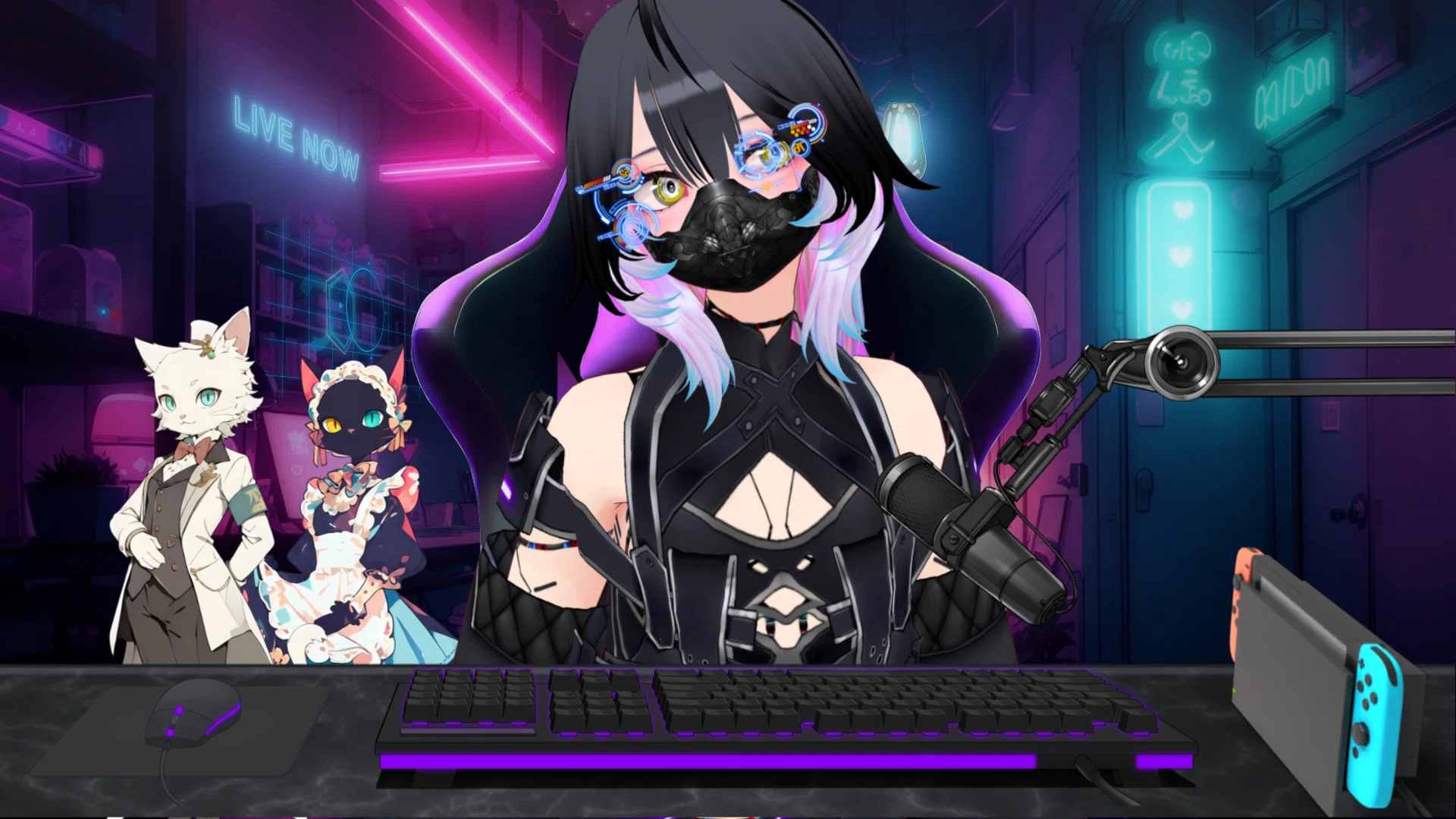 3/31 にょむページ サイバーパンク2077】ナイトシティで生き抜くッ!!ロボットVtuberの