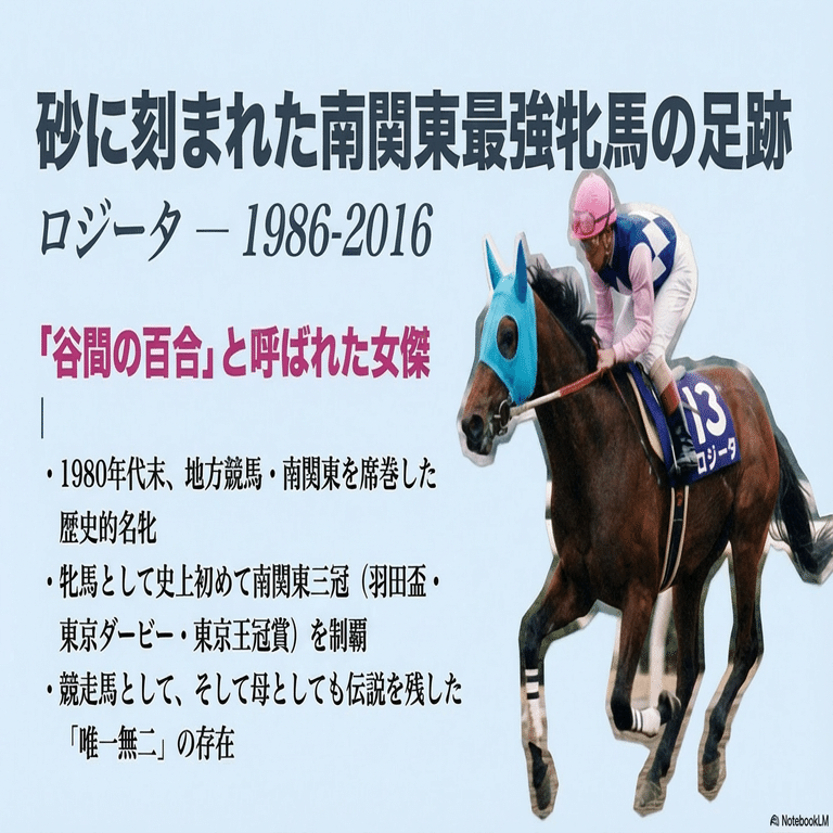 牝馬 ロジータ ― 砂に刻まれた南関東最強牝馬の足跡 ―｜ハサミおじさん