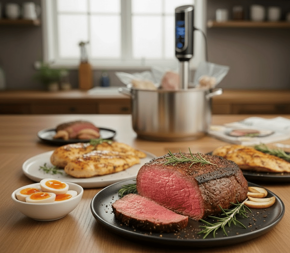 実機レポ】1100Wハイパワー低温調理器で食卓が激変！メリット・使い方