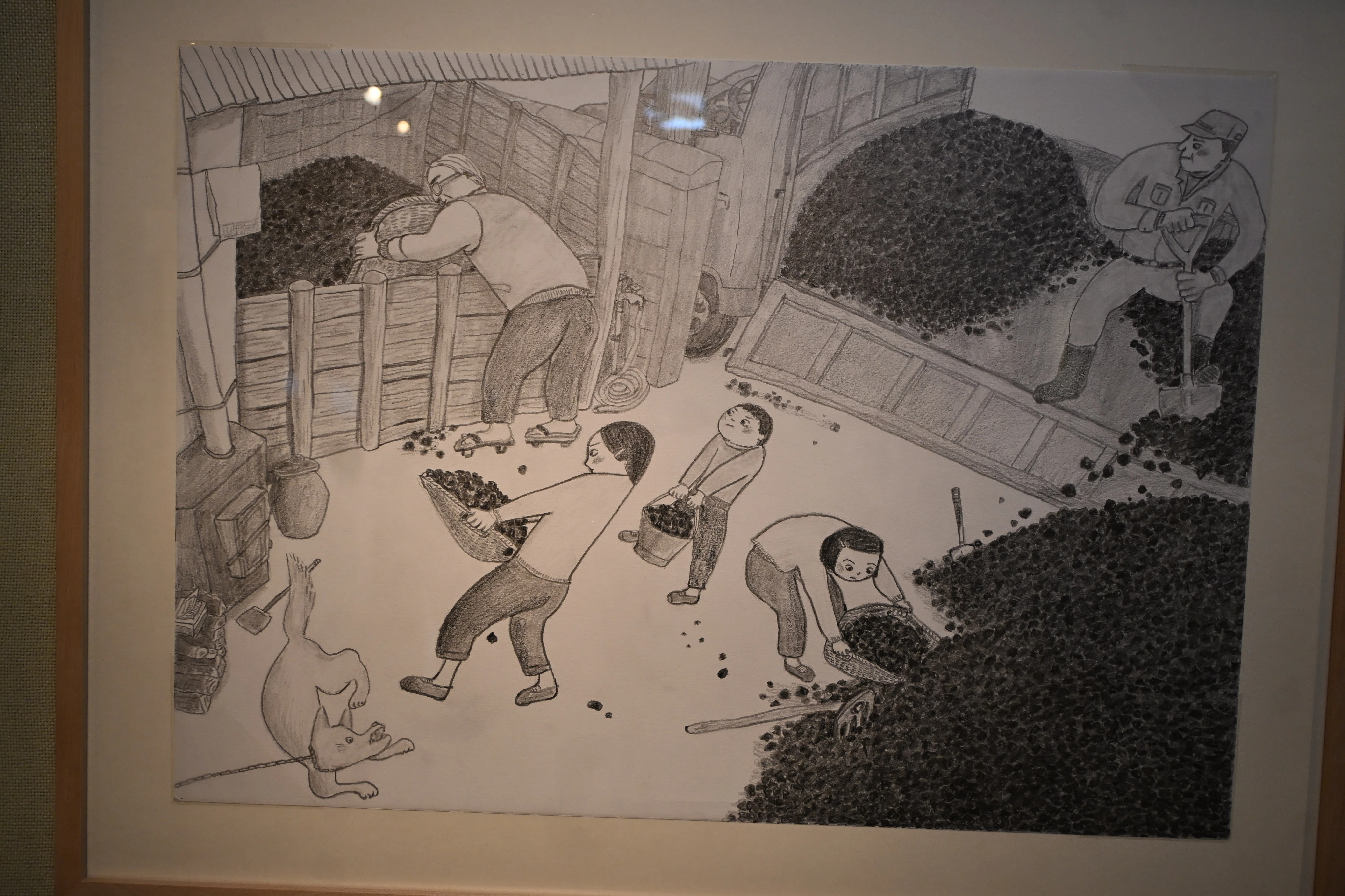 僕が描いた絵 絵本原画展「ボタ山であそんだころ」｜桑原亘之介