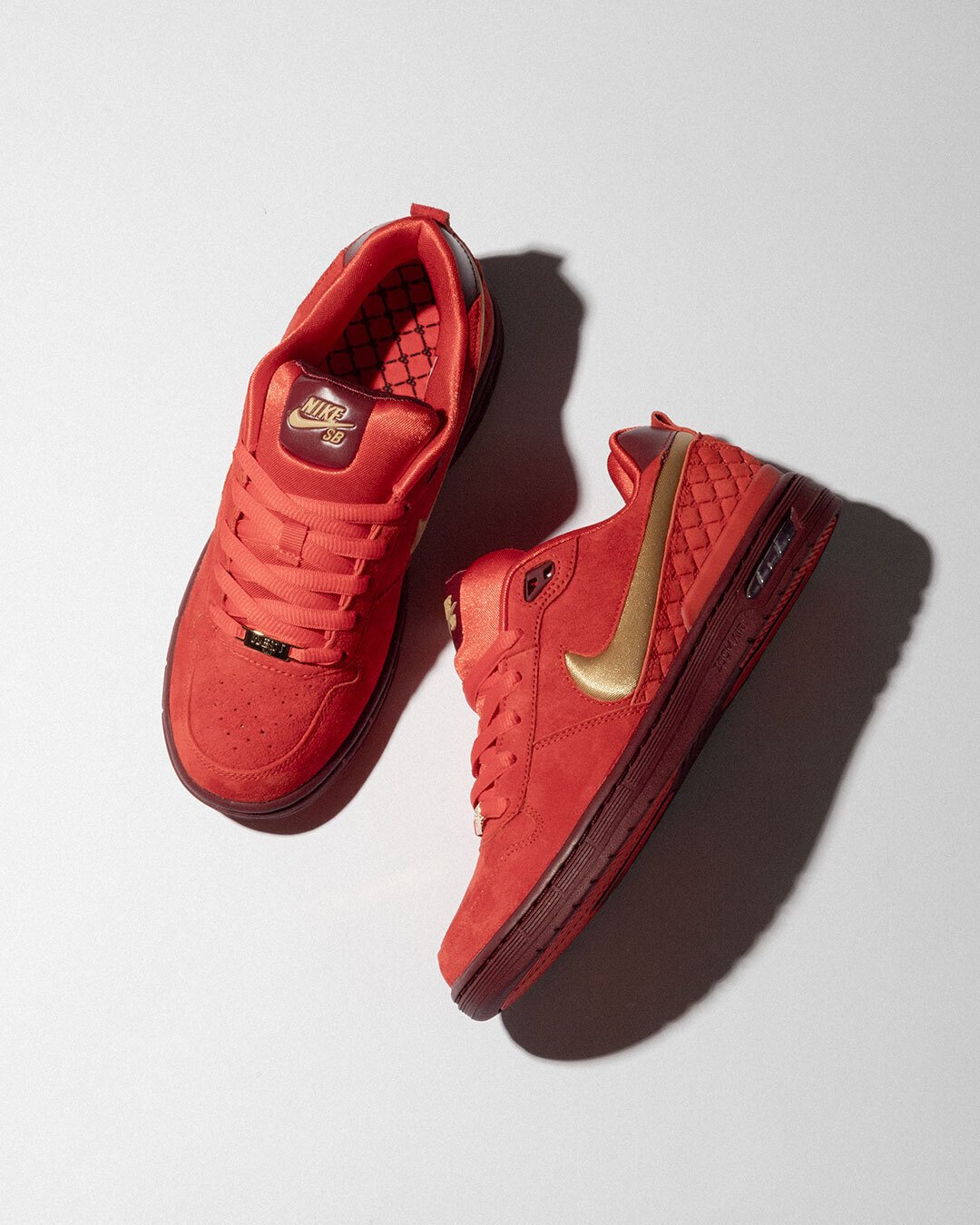 NIKE SB P-ROD1、世界一の負けず嫌いに捧げるレッド&ゴールド
