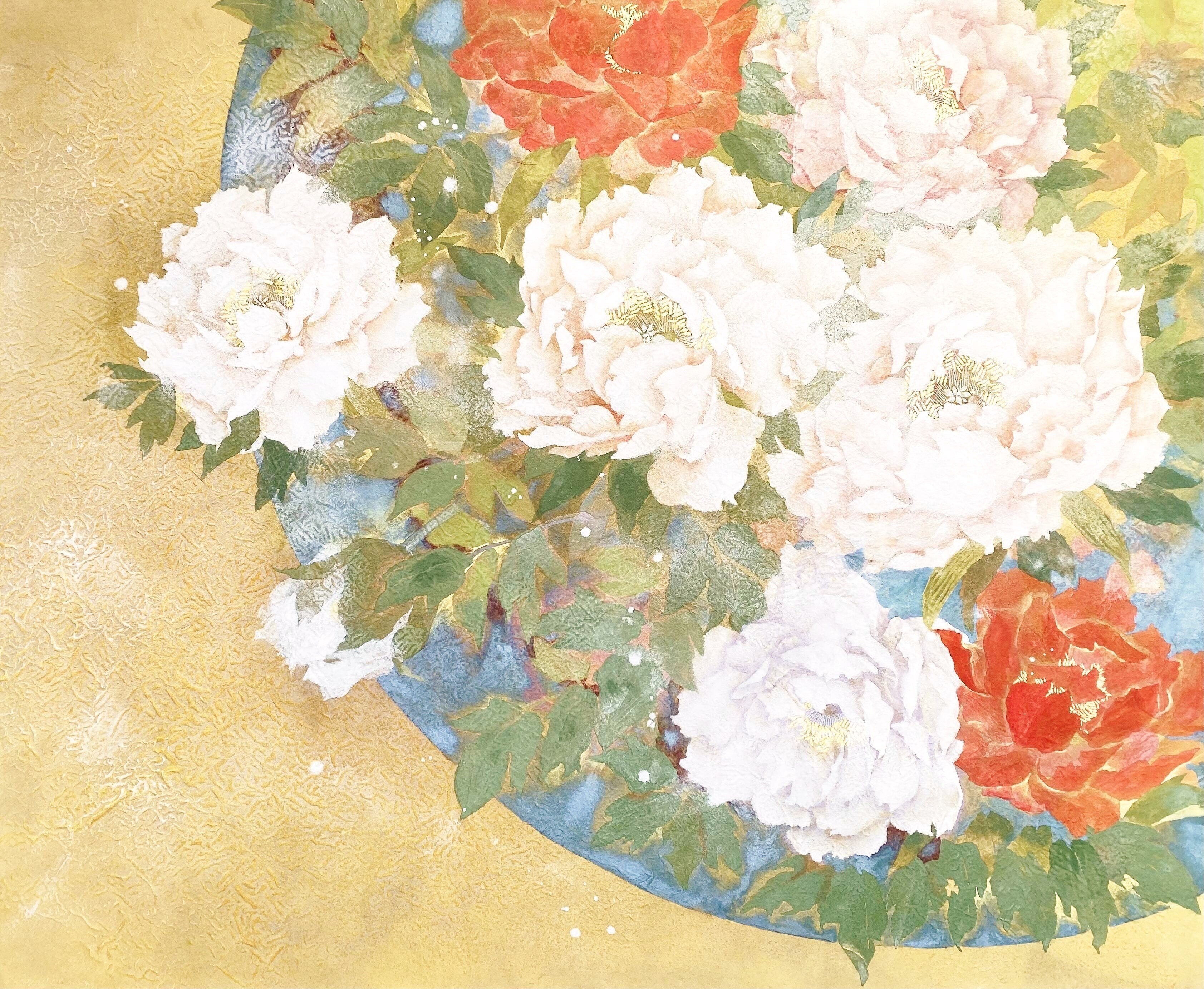 両手で描く日本画家・藤原郁子──二つの手が生み出す画面の奇跡