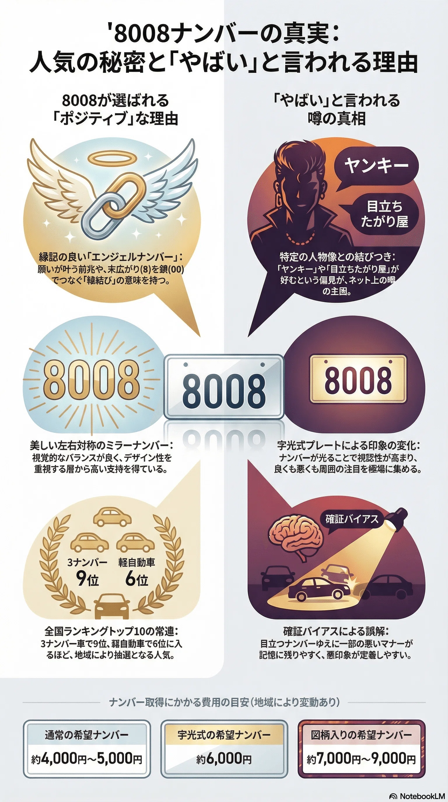 2026年最新】8008ナンバーは本当にやばい？字光式との組み合わせで