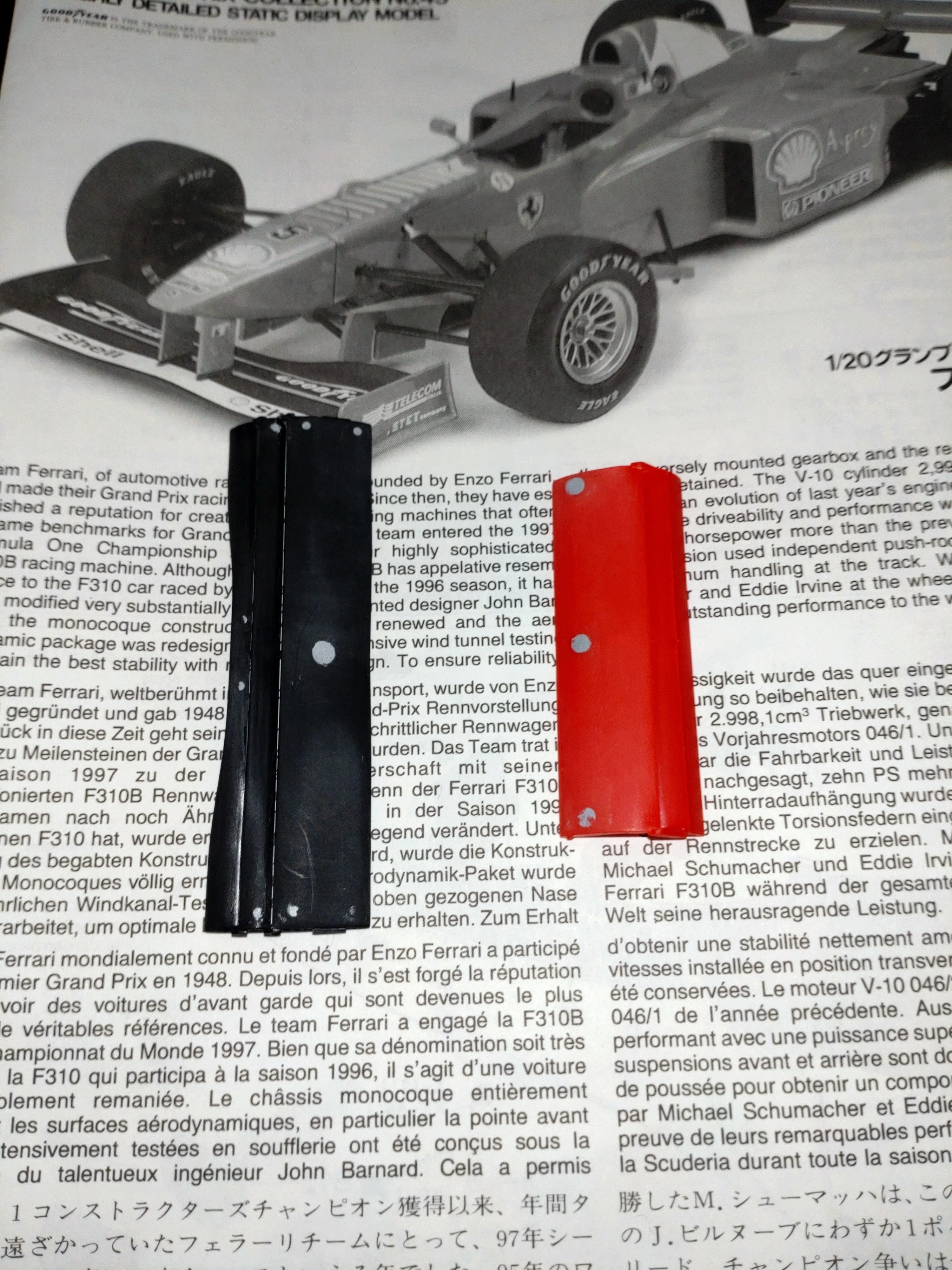 TAMIYA 1/20 Ferrari F310B(1997年カナダgp仕様)製作記(2）｜娘娘