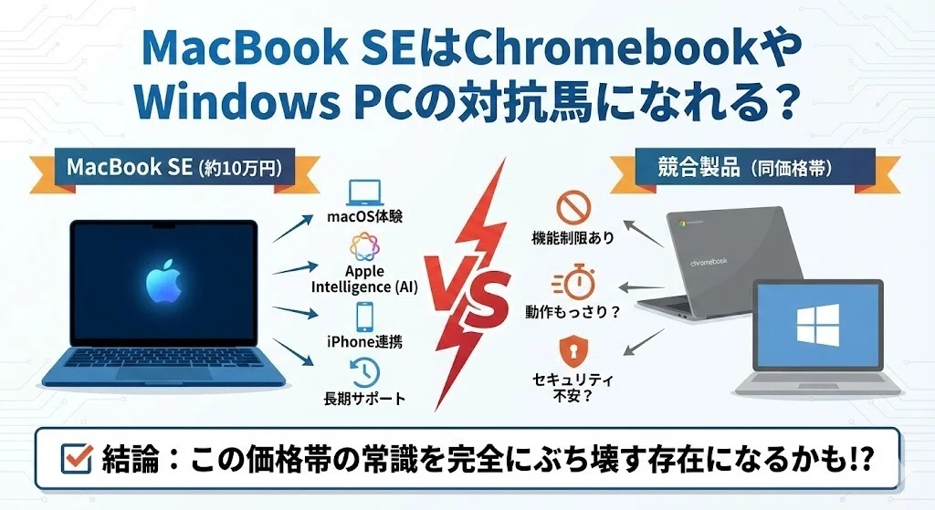 MacBook SEはいつ発売？スペックの違いや比較を予想｜ガジェマニアックス