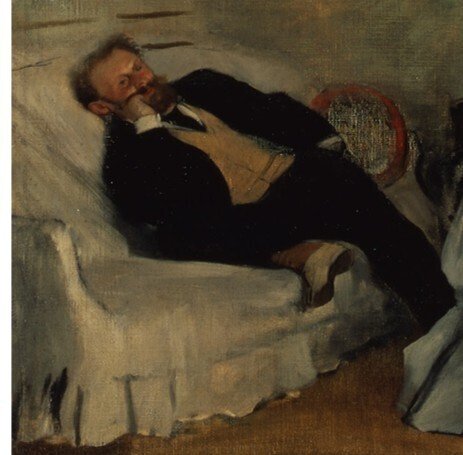 印象派展」出品作を解説！⑥：エドガー・ドガ《マネとマネ夫人像》1868