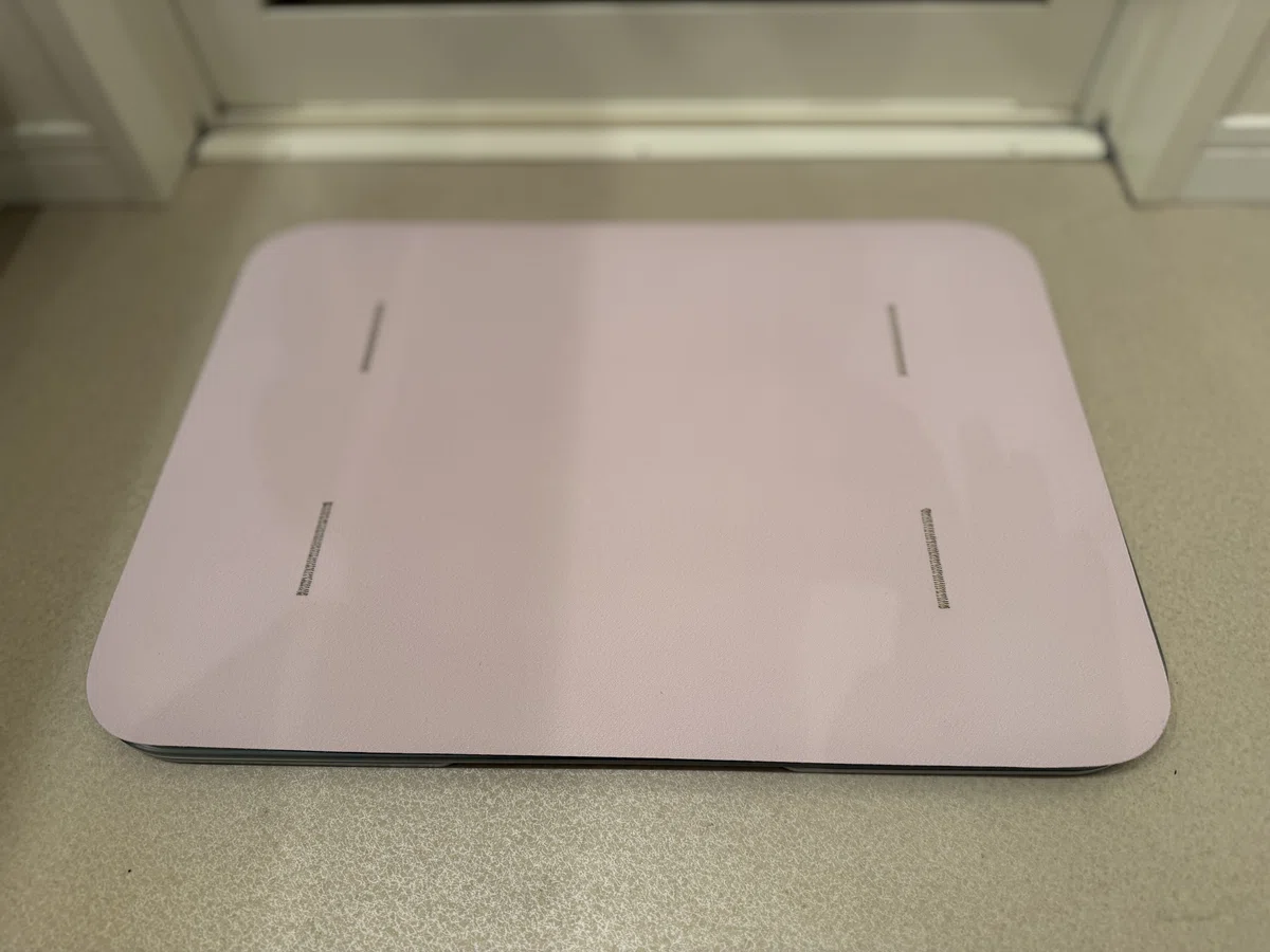 スマートバスマット　体組成計モデル　実際に使っている写真