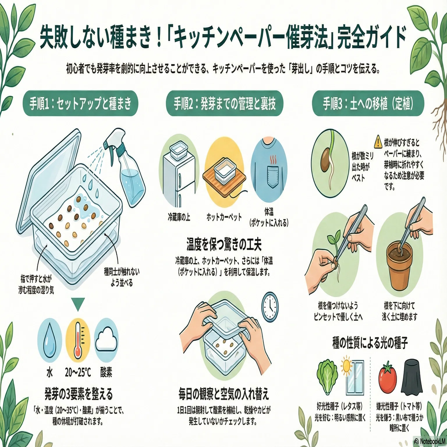 野菜を作ろう! 催芽まき｜sukebezizy
