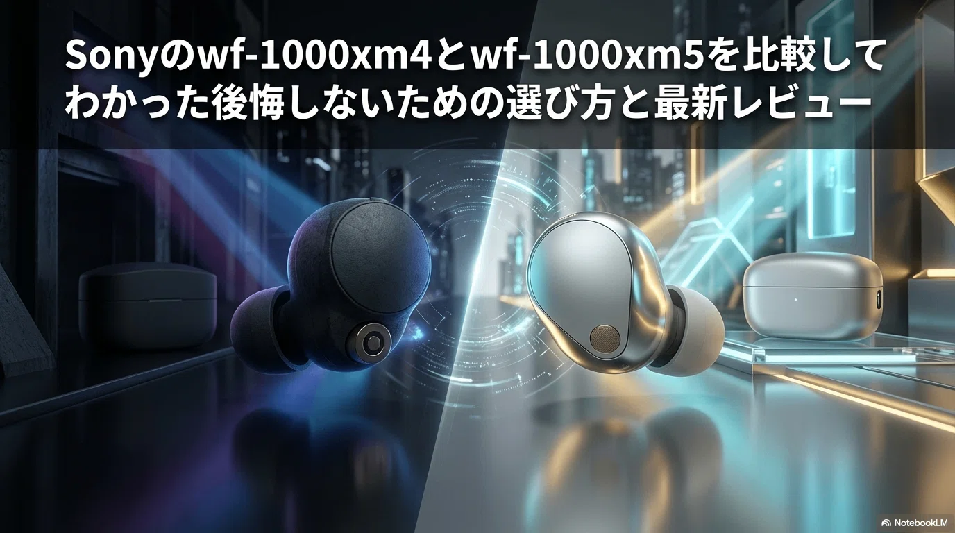 Sonyのwf-1000xm4とwf-1000xm5を比較してわかった後悔しないための