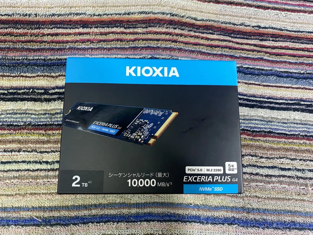 高速なのに発熱が少なく省エネなM.2 SSD KIOXIA EXCERIA PLUS G4をGen4