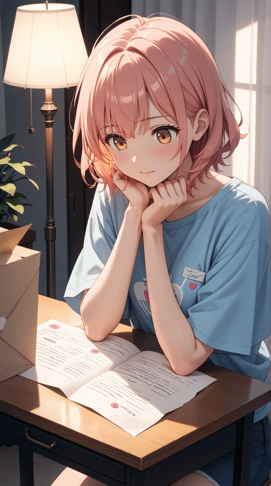 想いを書き直す、前夜の横顔美女