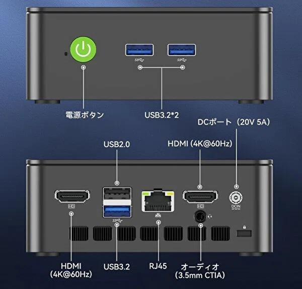 GMKtec G3S、N95 / メモリ 16GBのミニPCが 34,998円でタイムセール